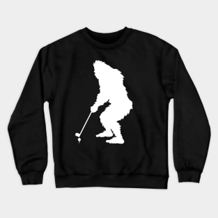 Bigfoot Playing Golf Crewneck Sweatshirt